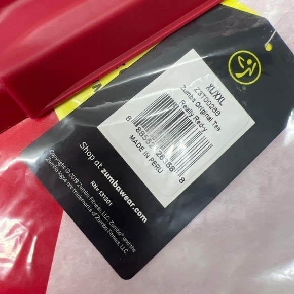 ZUMBA T-Shirt “ZUMBA ORIGINAL” customazible 100% cotton XL/XXL - Picture 6 of 10